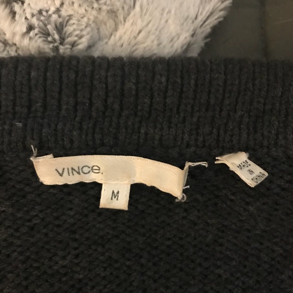 Vince wool shawl collar empire sweater size L - Picture 3 of 3